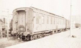 Czteroosiowy wagon Ua-ux najprawdopodobniej produkcji włoskiej (Breda) służący jako wagon...